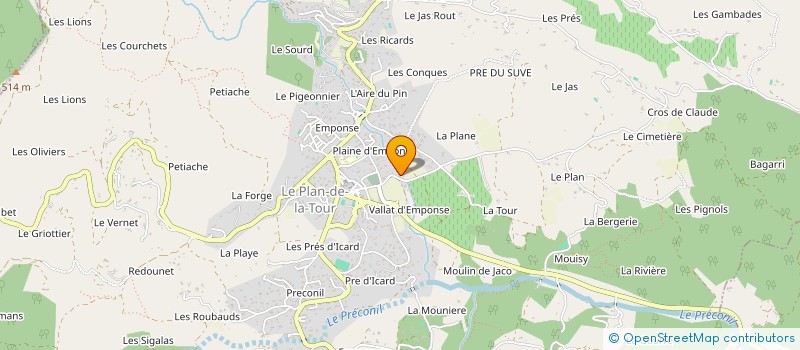 localisation de l'entreprise AMANDARI CONSULT à LE PLAN-DE-LA-TOUR