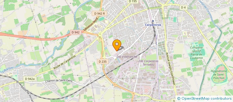 localisation de l'entreprise AMANDERMO à CARPENTRAS