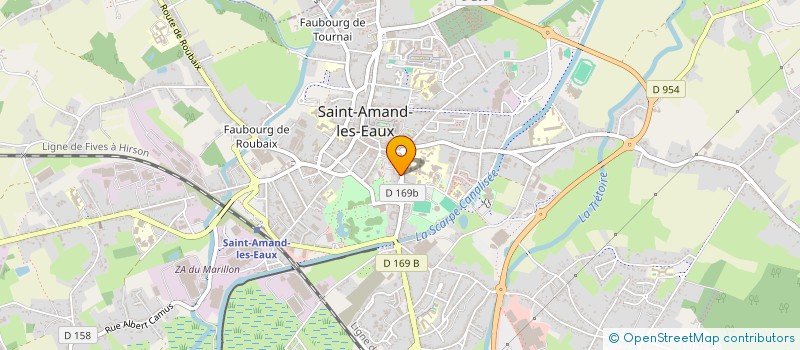 localisation de l'entreprise AMANDICUM  ST AMAND-LES-EAUX