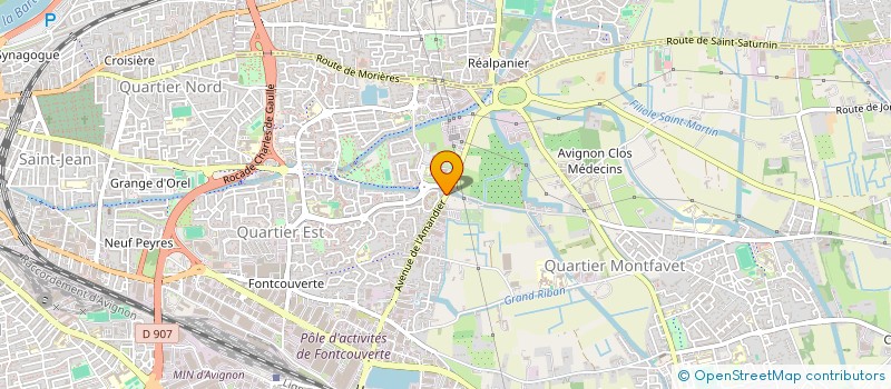 localisation de l'entreprise AMANDIER  AVIGNON