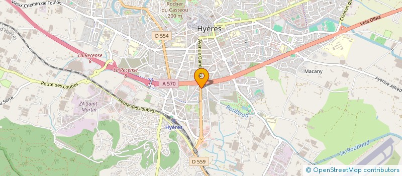 localisation de l'entreprise AMANDIER à HYERES