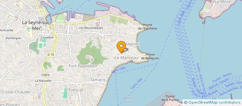 localisation de l'entreprise AMANDIERS CHEZ SRL VAROISE à LA SEYNE-SUR-MER