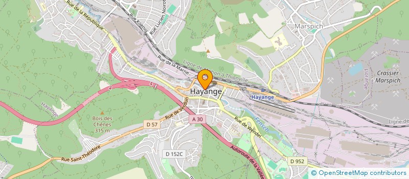 localisation de l'entreprise AMANDIN  HAYANGE