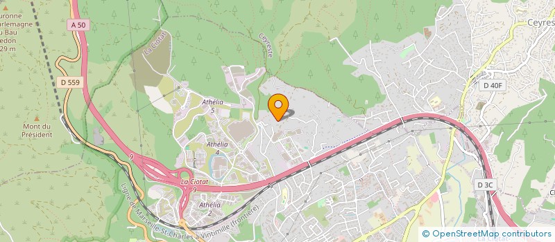 localisation de l'entreprise AMANDIN à LA CIOTAT