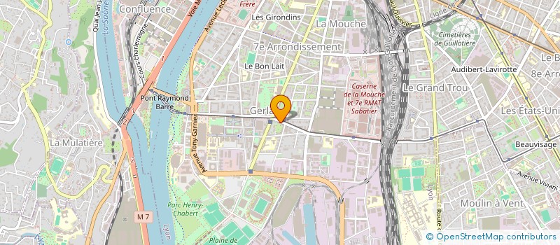 localisation de l'entreprise AMANDINE à LYON