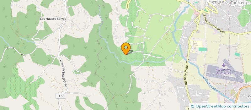 localisation de l'entreprise AMANDINE  MONTAUROUX