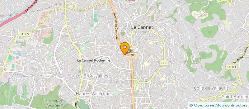 localisation de l'entreprise AMANDINE  LE CANNET