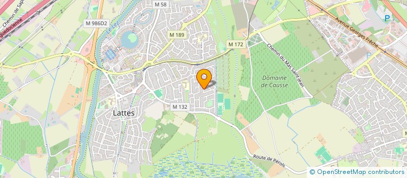 localisation de l'entreprise AMANDINE à LATTES