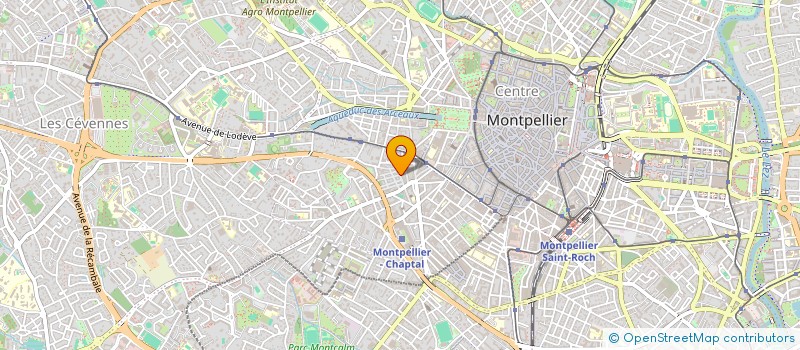 localisation de l'entreprise AMANDINE à MONTPELLIER