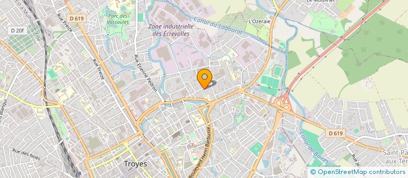 localisation de l'entreprise AMANDINE à TROYES