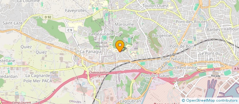 localisation de l'entreprise AMANDINE  TOULON