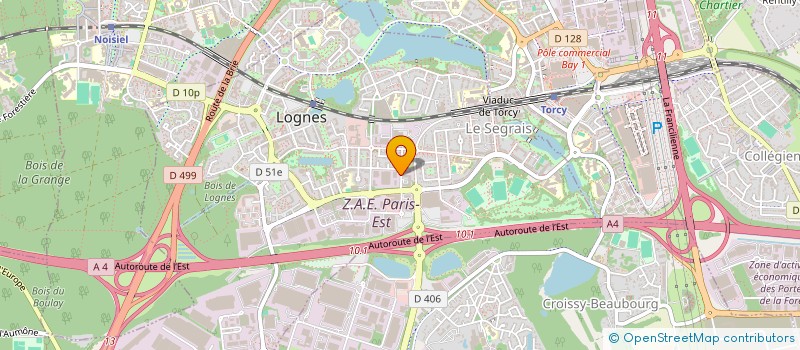 localisation de l'entreprise AMANDINE à LOGNES