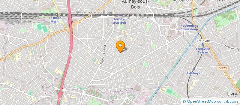 localisation de l'entreprise AMANDINE à AULNAY-SOUS-BOIS