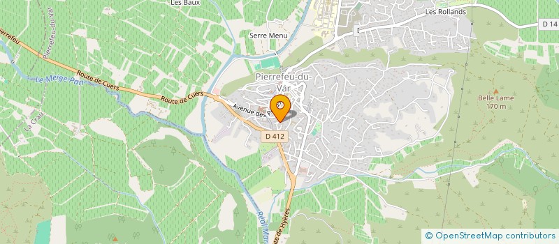 localisation de l'entreprise AMANDINE  PIERREFEU-DU-VAR