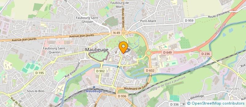 localisation de l'entreprise AMANDINE BAILLE - BENMBAREK SALIM  MAUBEUGE