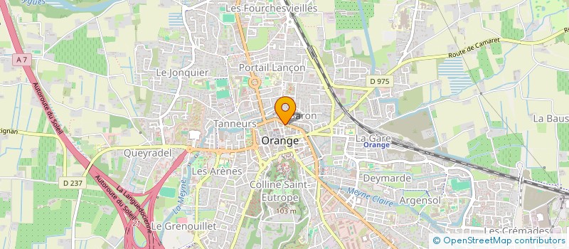 localisation de l'entreprise AMANDINE CUISINE à ORANGE