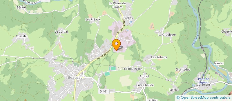 localisation de l'entreprise AMANDINE FINANCES  BEAUZAC