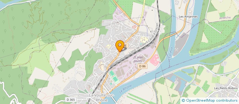 localisation de l'entreprise AMANDINE MERCERIE à LA-VOULTE-SUR-RHONE