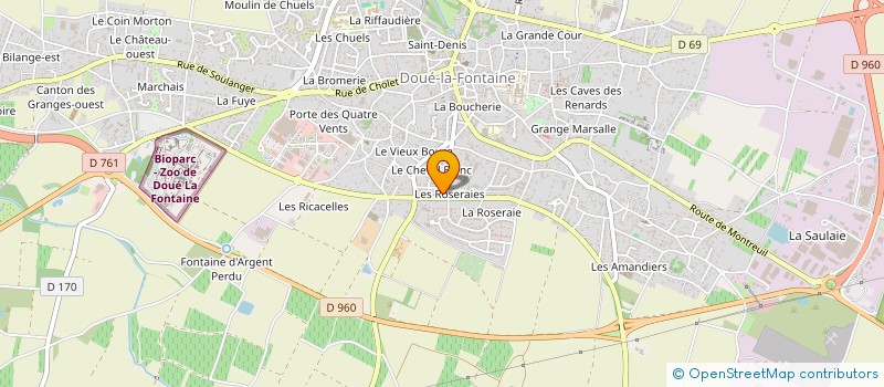 localisation de l'entreprise AMANDINE ROY MEDIAS  DOUE-EN-ANJOU