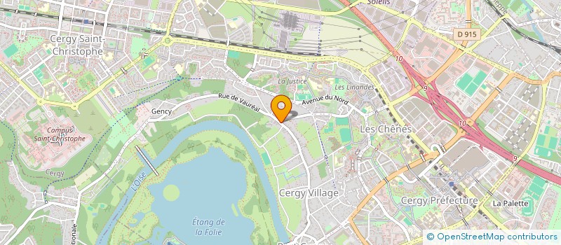 localisation de l'entreprise AMANDINE SERVICES à CERGY