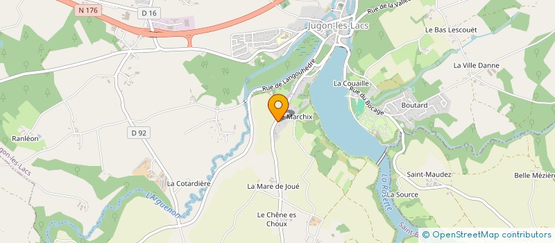 localisation de l'entreprise AMANDINE & STEPHANIE à JUGON-LES-LACS