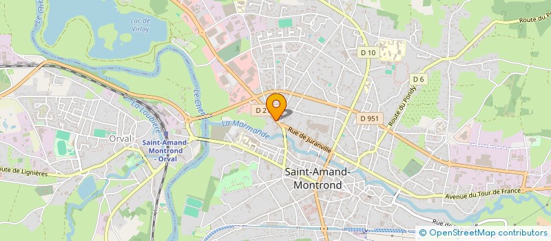 localisation de l'entreprise AMANDIS à SAINT-AMAND-MONTROND