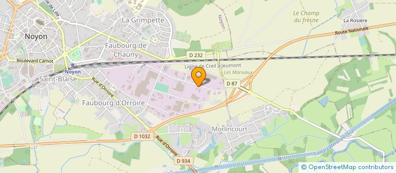 localisation de l'entreprise AMANDUS KAHL FRANCE à NOYON