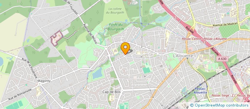 localisation de l'entreprise AMANE 33 à PESSAC