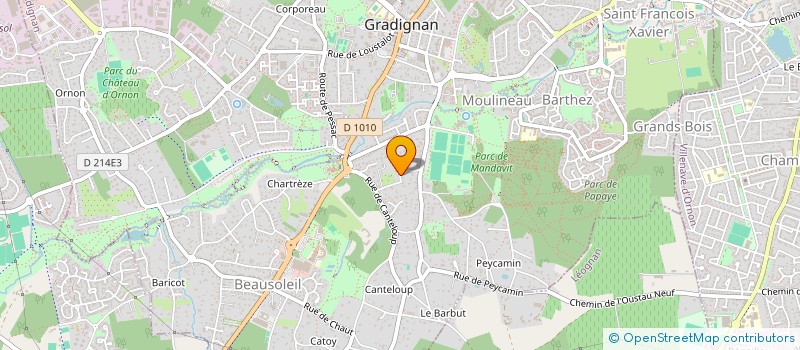 localisation de l'entreprise AMANECER  GRADIGNAN