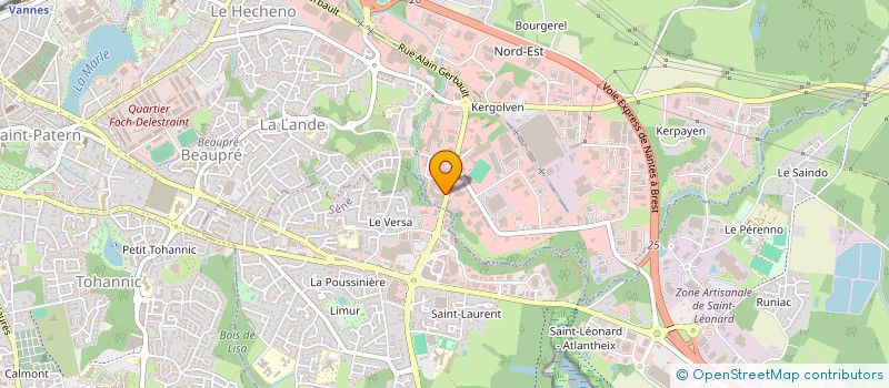 localisation de l'entreprise AMANI ENTREPRISES  VANNES