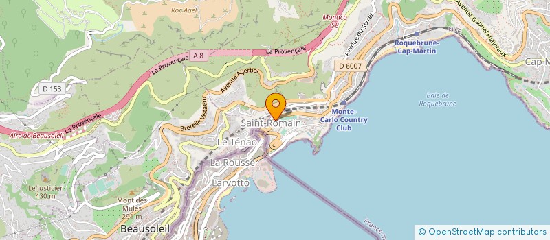 localisation de l'entreprise AMANI PROPERTIES  ROQUEBRUNE-CAP-MARTIN