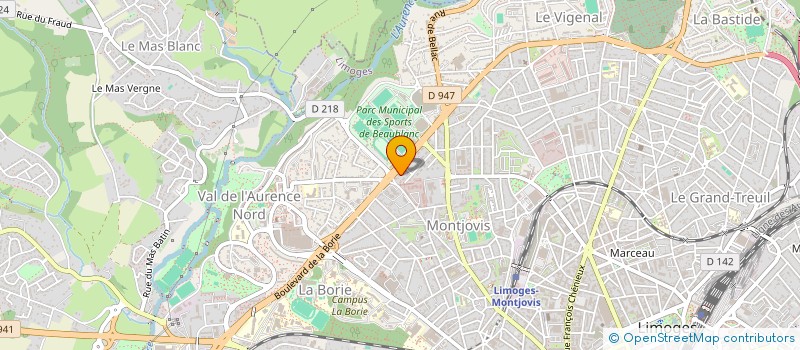 localisation de l'entreprise AMANIT SOUNDS à LIMOGES