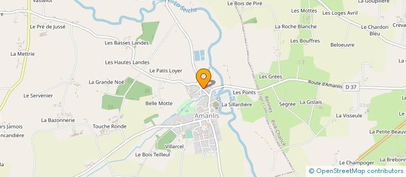 localisation de l'entreprise AMANLIS CONSTRUCTION  AMANLIS