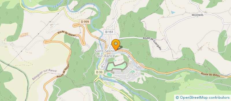 localisation de l'entreprise AMANOA à SAINT-SERNIN-SUR-RANCE