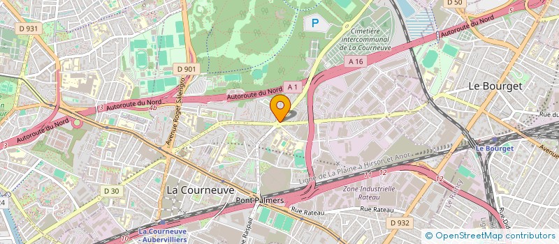 localisation de l'entreprise AMANOUZ à LA COURNEUVE
