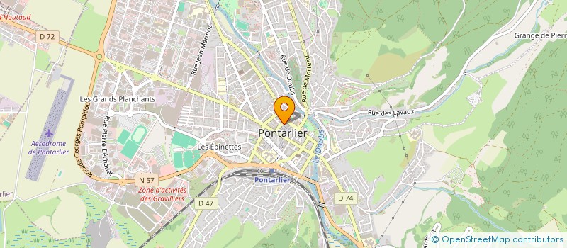localisation de l'entreprise AMANTANI à PONTARLIER