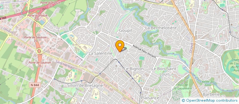 localisation de l'entreprise AMAORI - GALLIENI 92  ORVAULT