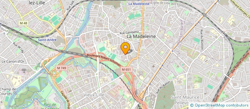 localisation de l'entreprise AMAP DE LA MADELEINE (ASSOCIATION POUR LE MAINTIEN D'UNE AGRICULTURE PAYSANNE DE LA MADELEINE)  LA MADELEINE