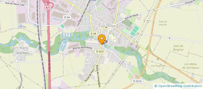 localisation de l'entreprise AMAP DE ROYE à ROYE