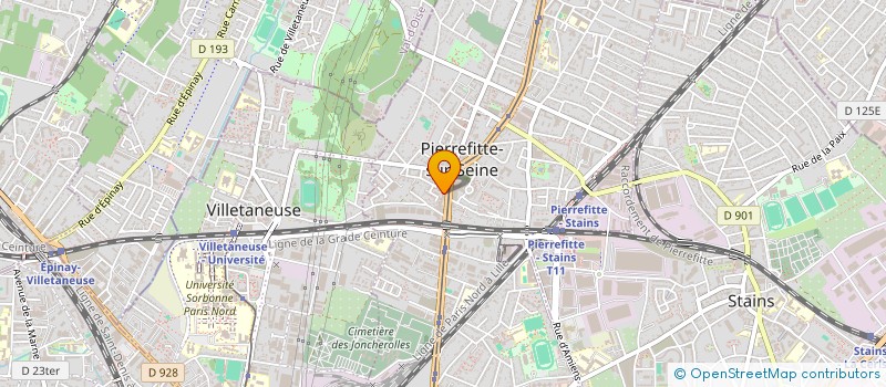 localisation de l'entreprise AMAP LE PANIER DE LA GUINGUETTE à PIERREFITTE-SUR-SEINE