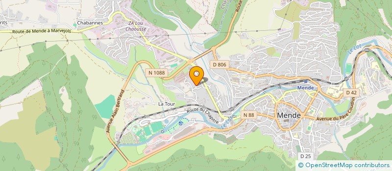 localisation de l'entreprise AMAPP DU GEVAUDAN à MENDE