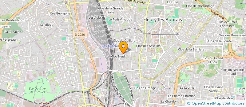localisation de l'entreprise AMAQ à FLEURY-LES-AUBRAIS