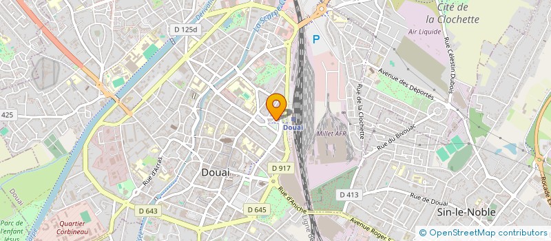 localisation de l'entreprise AMAR COIFF à DOUAI