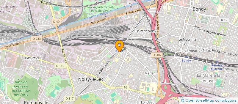 localisation de l'entreprise AMAR PEINTURE à NOISY-LE-SEC