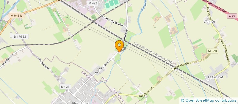 localisation de l'entreprise AMARA  ERQUINGHEM-LYS