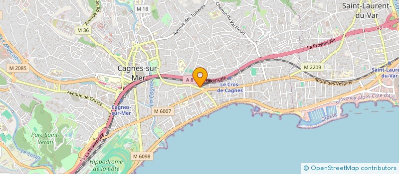 localisation de l'entreprise AMARA MEDIA  CAGNES-SUR-MER