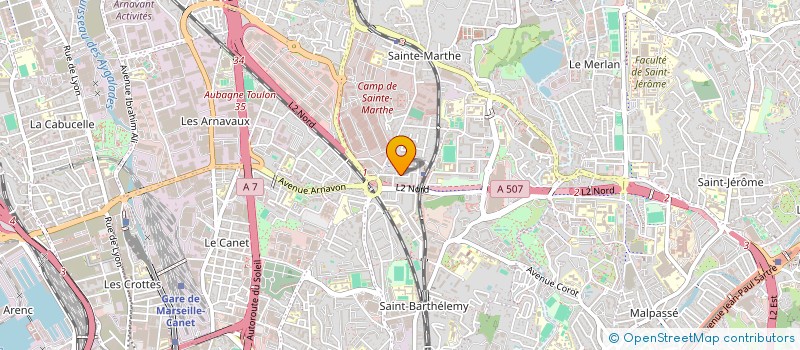 localisation de l'entreprise AMARAGE à MARSEILLE 14EME