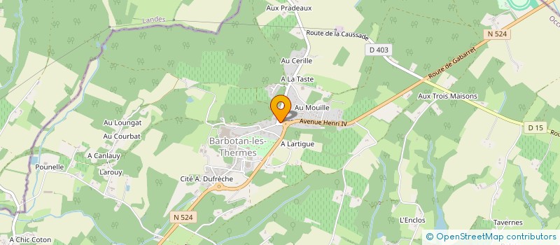 localisation de l'entreprise AMARANTE  CAZAUBON