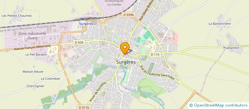 localisation de l'entreprise AMARANTE  SURGERES