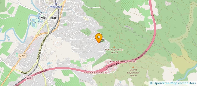 localisation de l'entreprise AMARE  VIDAUBAN
